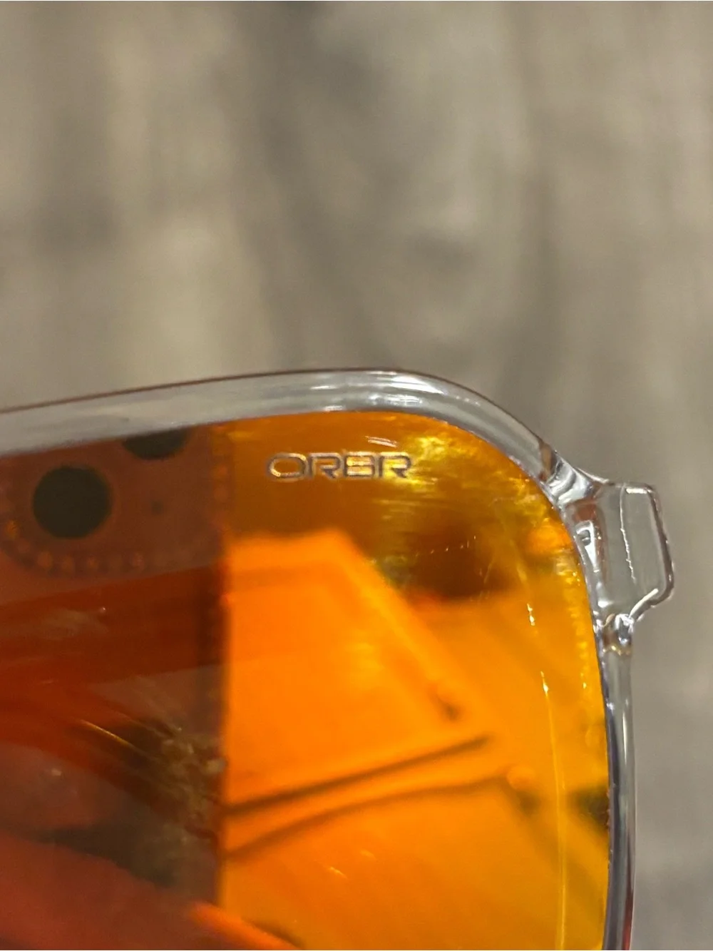Blenders Meister X2 Orange Circuit Redbull Polarized Sunglasses ISSUE: Lens Wear